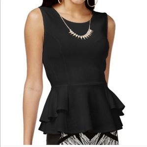 Thalia Sodi Sleeveless Peplum Top